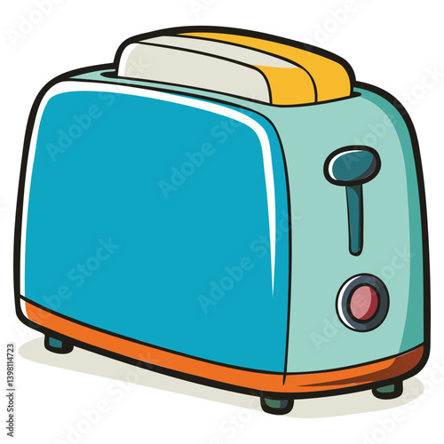 Classic Bread Toaster Illustration Design