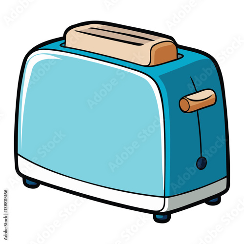 Classic Bread Toaster Illustration Design