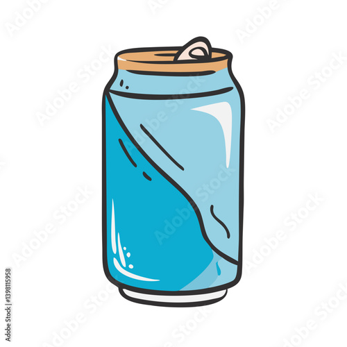 soda can icon, soda can vector illustration-simple illustration of soda can, perfect for soda can logos and icons