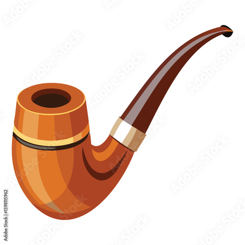 Classic Tobacco Pipe Illustration Design