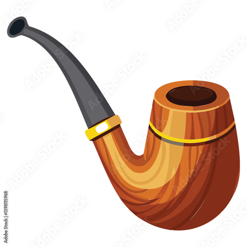Classic Tobacco Pipe Illustration Design