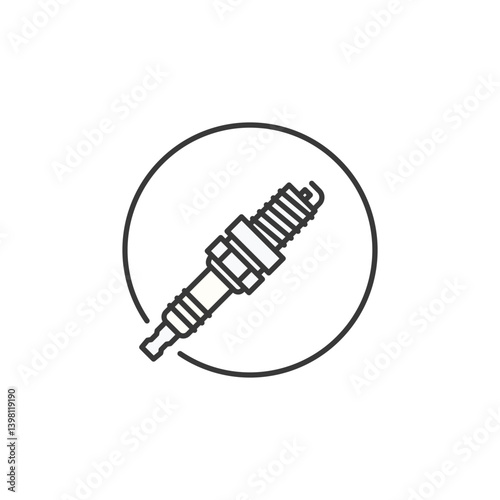 Igniting power and efficiency, this icon represents spark plugs, essential for combustion, ensuring smooth engine performance, fuel efficiency, and reliable vehicle operation