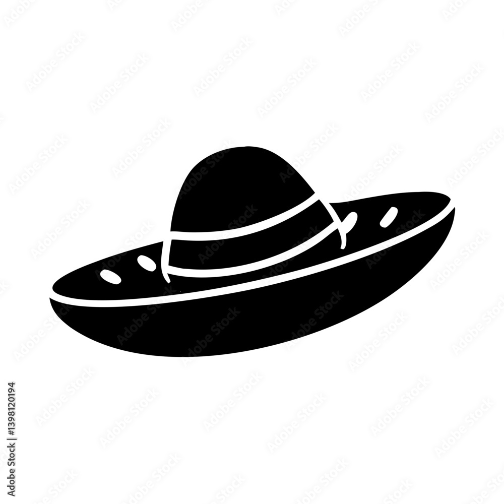 sombrero icon, sombrero silhouette vector illustration-simple silhouette illustration of sombrero, perfect for sombrero logos and icons sombrero icon, sombrero silhouette vector illustration-simple silhouette illustration of sombrero, perfect for sombrero logos and icons