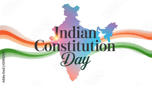 India Constitution Day isolated on transparent background, Generative ai.
