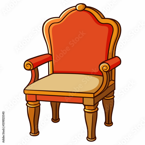armchair isolated on white
