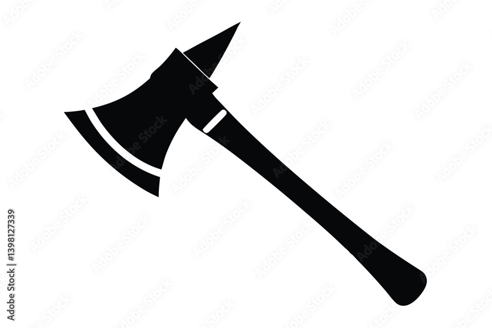Minimalist Hand Axe Vector Art Minimalist Hand Axe Vector Art