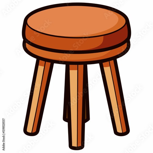 wooden chair isolated on white background