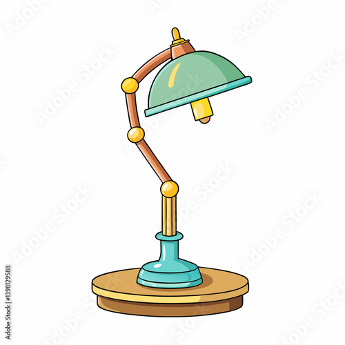 green desk lamp