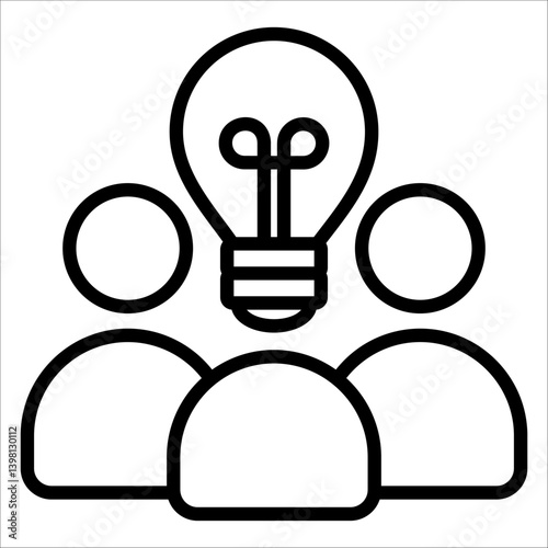 Mentorship Simple Icon Vector Illustration Concept