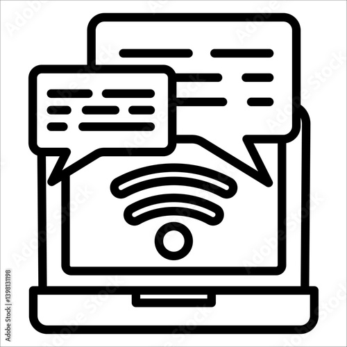 Consulting Simple Icon Vector Illustration Concept