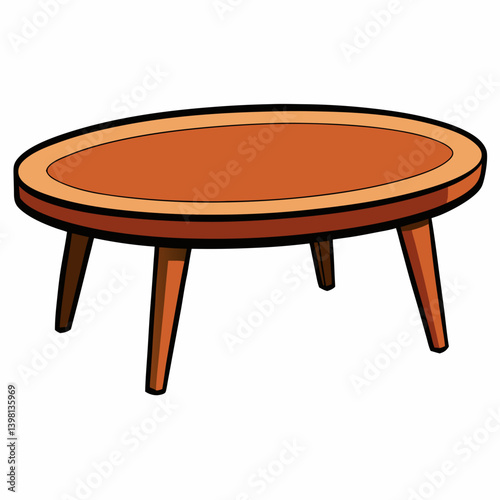 wooden table isolated on white