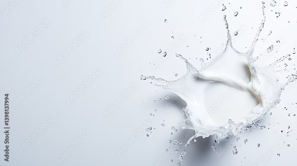 Dynamic milk splash action white background photography clean environment close-up fluid motion Dynamic milk splash action white background photography clean environment close-up fluid motion