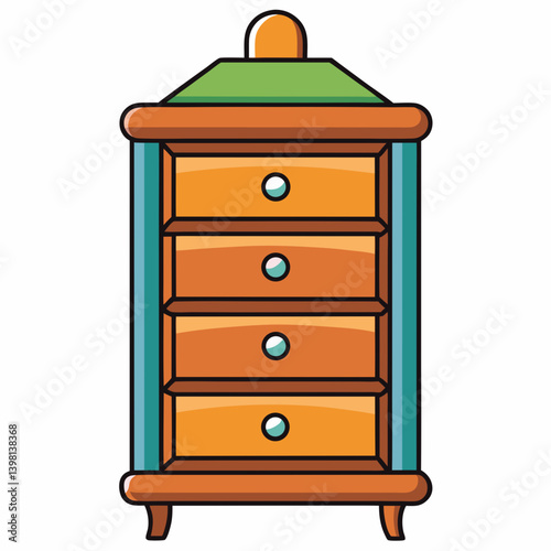 wooden chest of drawers