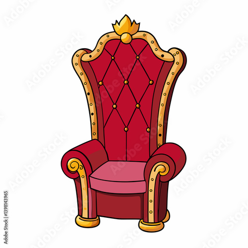 luxury golden armchair