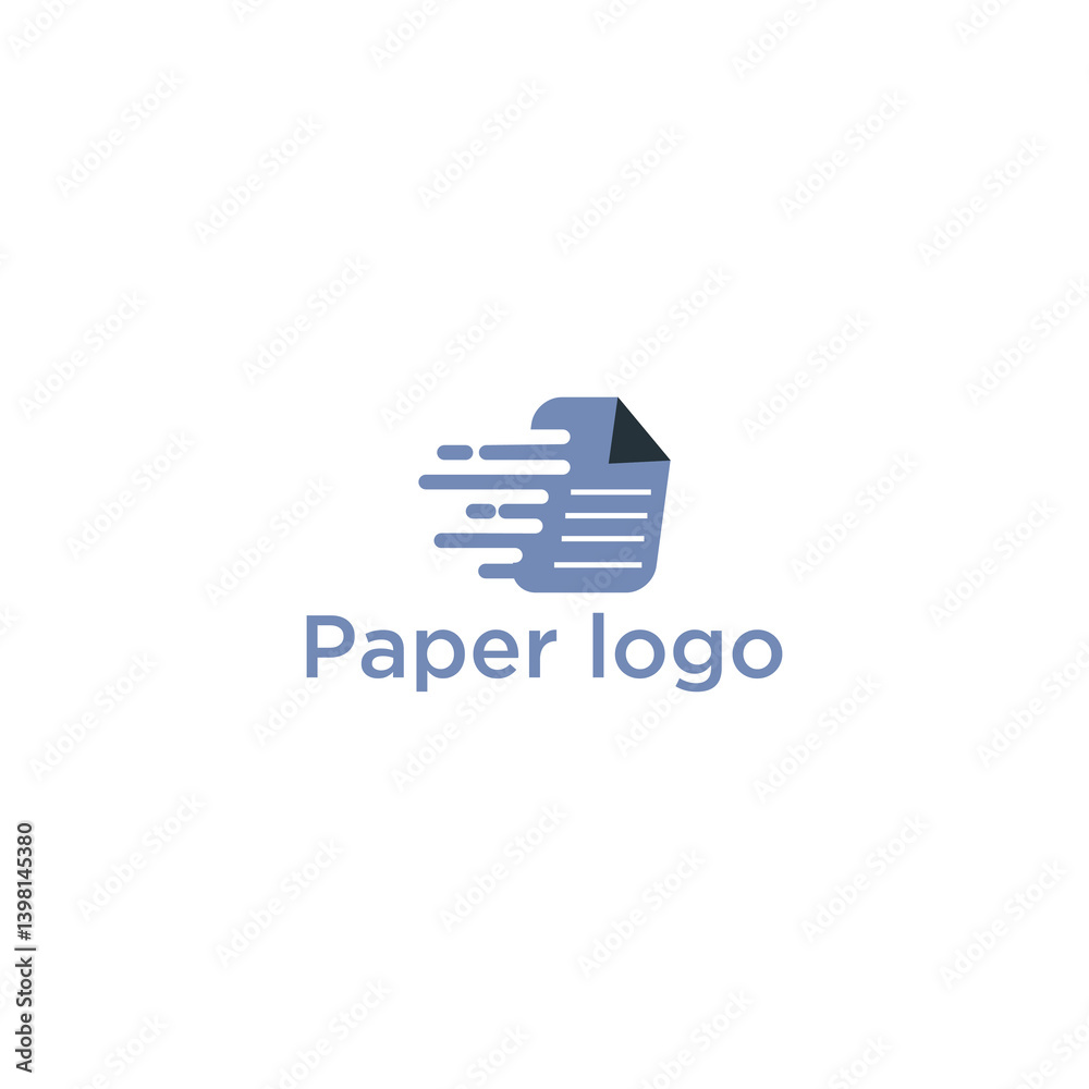 Fast Paper Document Logo Design Fast Paper Document Logo Design