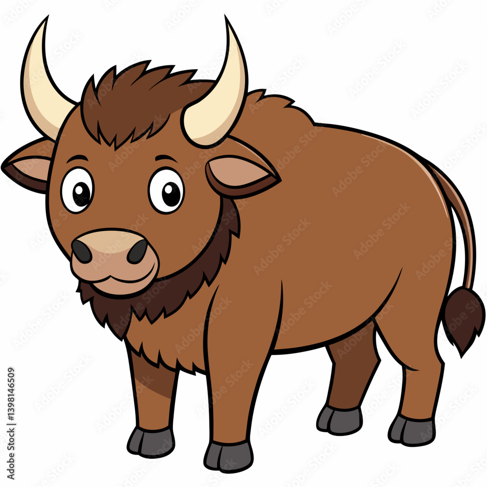 Fototapeta premium vector illustration of cartoon cow