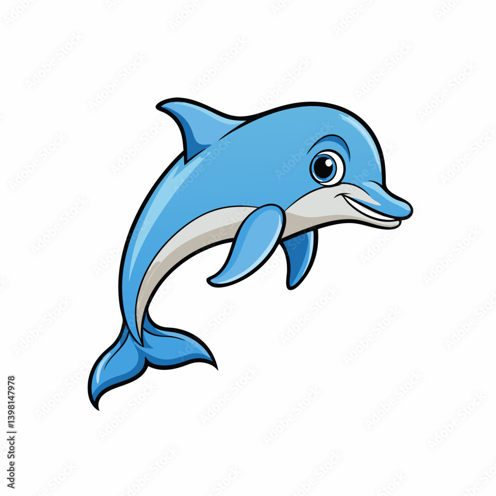 dolphin isolated on white background dolphin isolated on white background