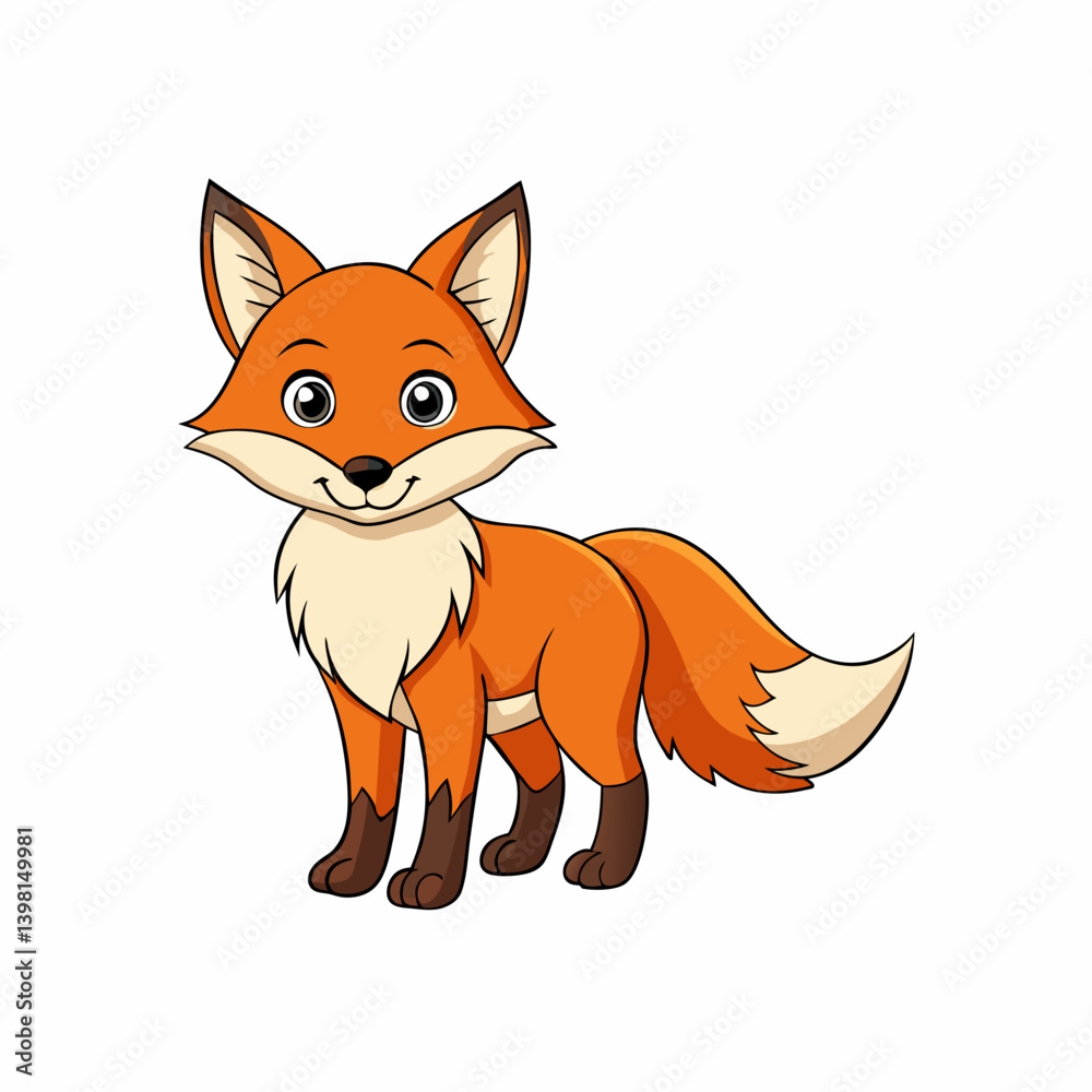 red fox cartoon red fox cartoon