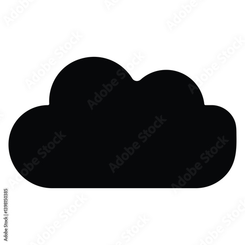 Modern Abstract Poster Design Trendy Geometric Art for Wall Decor & Digital Display, A dark cloud set against a black backdrop, accompanied by the text a cloud