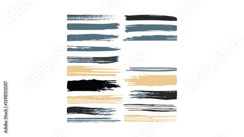 ink brush strokes, brushes, lines, grungy. Dirty artistic design elements, boxes, frames. 