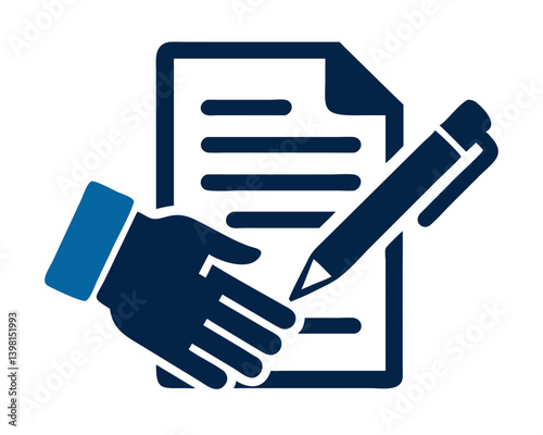 Contract Agreement Signing Illustration  