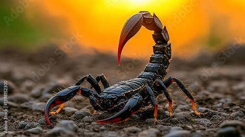 Scorpions sunset stance desert terrain