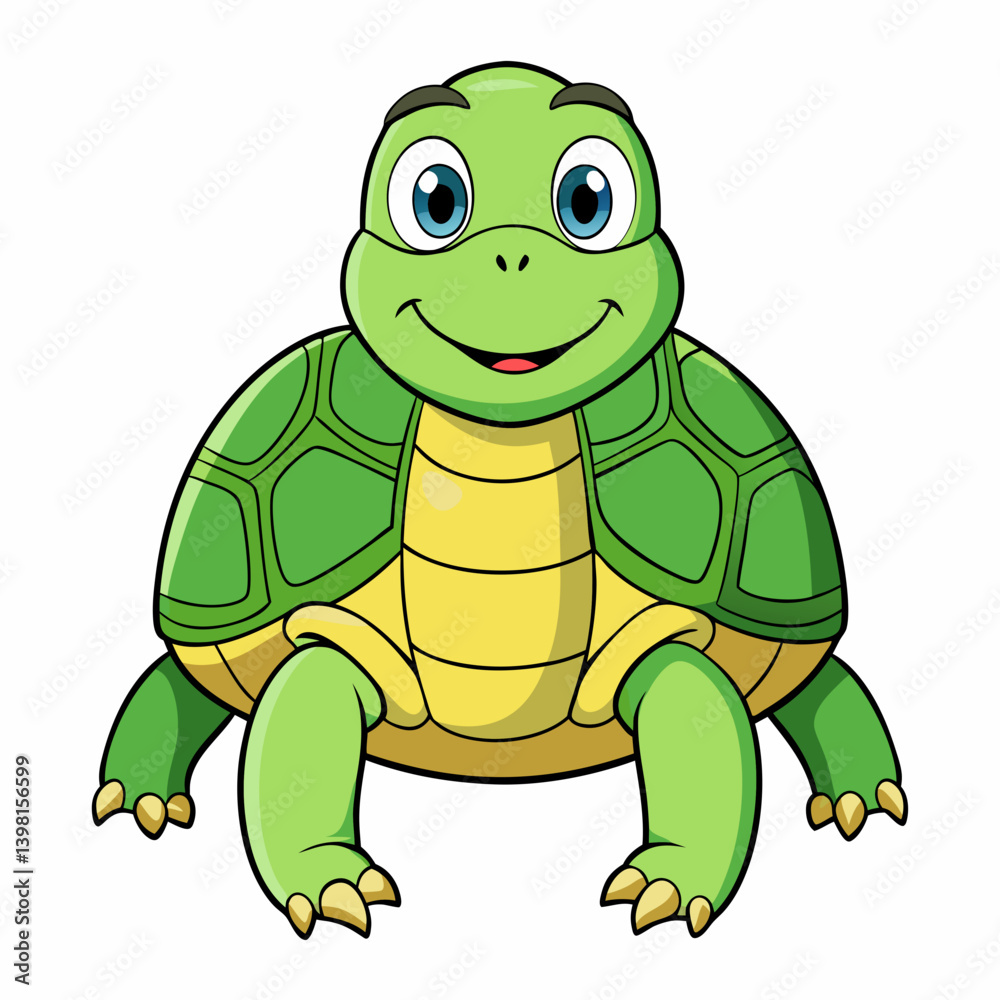 Fototapeta premium funny turtle cartoon