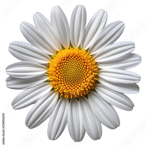 Shasta daisy blossom nature png transparent background floral art isolated view