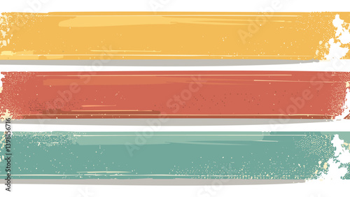 Retro grunge banners set 