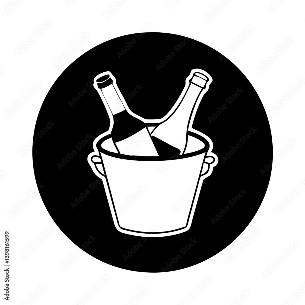 chilled wine bucket icon, chilled wine bucket silhouette vector illustration-simple silhouette illustration of chilled wine bucket, perfect for chilled wine bucket logos and icons chilled wine bucket icon, chilled wine bucket silhouette vector illustration-simple silhouette illustration of chilled wine bucket, perfect for chilled wine bucket logos and icons