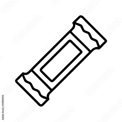 Protein bar snack bar energy bar nutrition bar healthy bar fitness bar line art icon