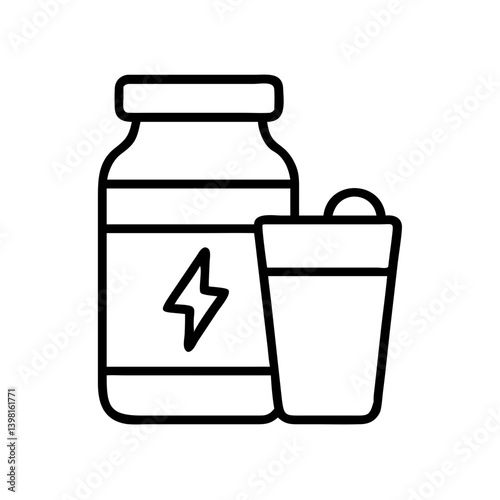 Protein supplement container and shaker cup for fitness nutrition and bodybuilding