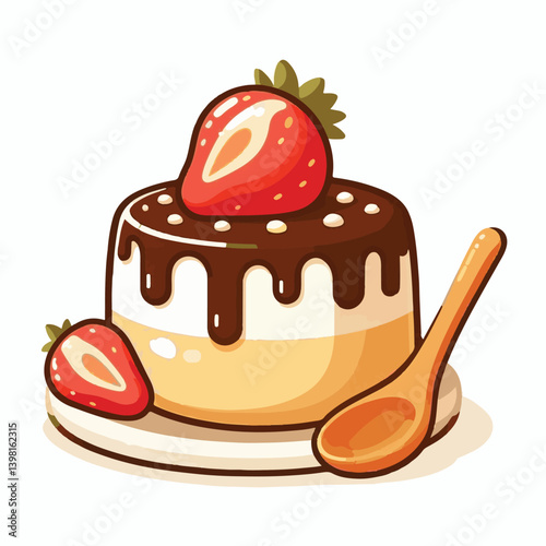 cream, dessert, sweet, food, gourmet, milk, red, italian, jelly, pudding, white, vanilla, mint, sauce, background, panna, cotta, decoration, mousse, snack, delicious, plate, berry, fruit, fresh, panna