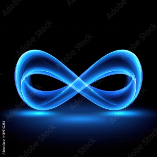 A vibrant blue infinity loop symbolizing endless possibilities.