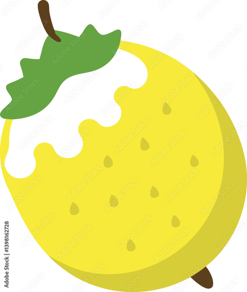 soursop-with-custard-inside---white-background soursop-with-custard-inside---white-background