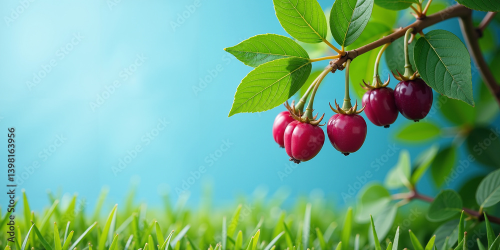Obraz premium cherries on a tree