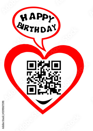 50 years big kisses code qr happy birthday love anniversaire flash