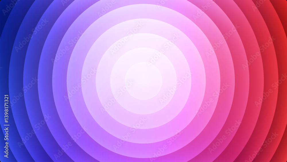 Obraz premium Circle abstract background.modern.minimalist background.Blue, purple, pink, green, yellow, red gradations.circle effect background. Bright and elegant glowing circle lines stacked together