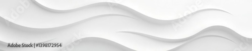 Wavy layers of overlapping white textures creating an abstract background,  clean,  smooth