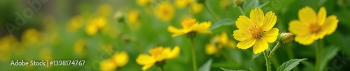 Yellow flowers of black mullein plant blooming in the wild nature,  yellow flowers,  botanical