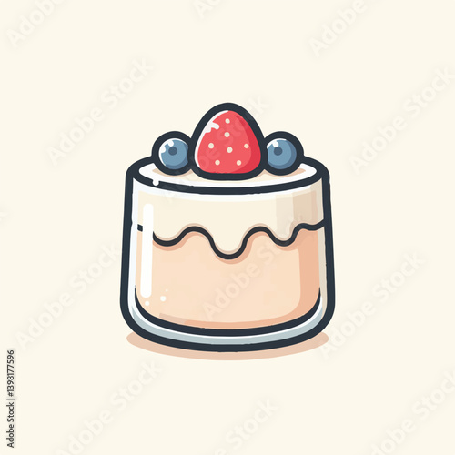 cream, dessert, sweet, food, gourmet, milk, red, italian, jelly, pudding, white, vanilla, mint, sauce, background, panna, cotta, decoration, mousse, snack, delicious, plate, berry, fruit, fresh, panna
