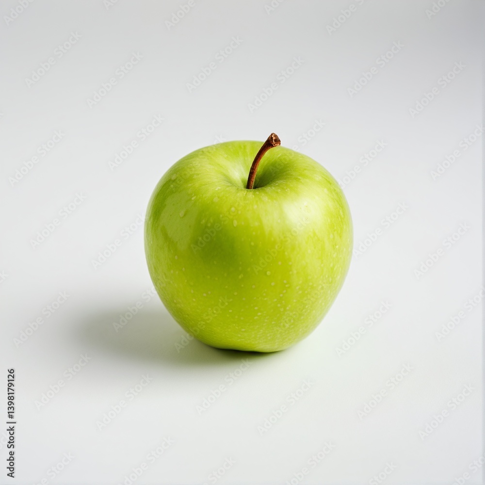 A Perfectly Imperfect Green Apple: Captured in Simple Stillness, Evoking Nature's Beauty and the Promise of a Crisp, Sweet Bite. A Perfectly Imperfect Green Apple: Captured in Simple Stillness, Evoking Nature's Beauty and the Promise of a Crisp, Sweet Bite.