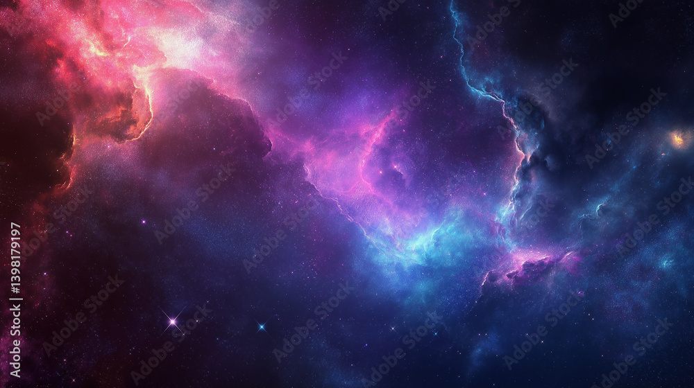 Fototapeta premium Supernova explosion in the center of galaxy element. Generative AI