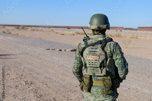soldier with rifle