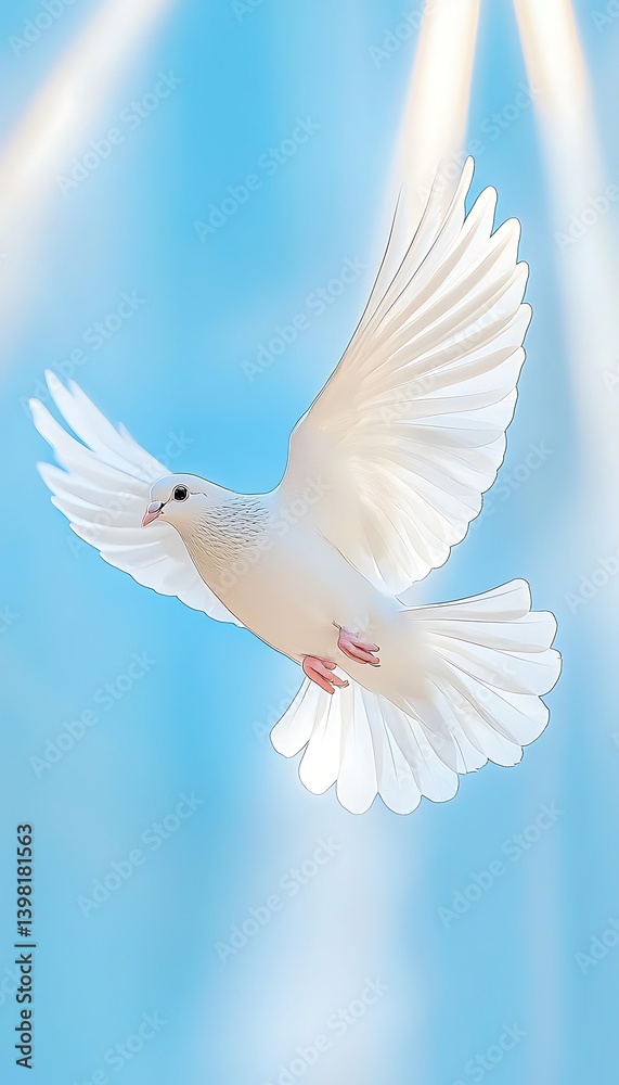 Dove Soaring, Sky Radiance Dove Soaring, Sky Radiance