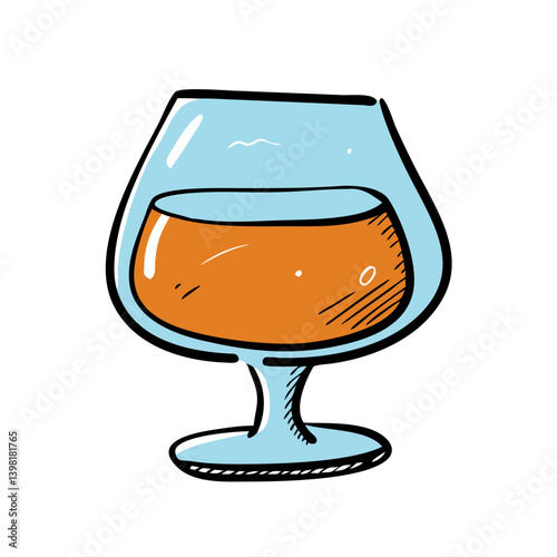 brandy snifter icon, brandy snifter vector illustration-simple illustration of brandy snifter, perfect for brandy snifter logos and icons