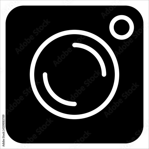 Camera Simple Icon Vector Illustration Concept