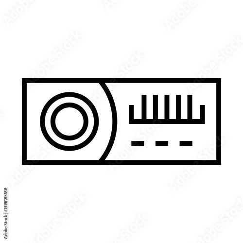 Car Radio Icon Design