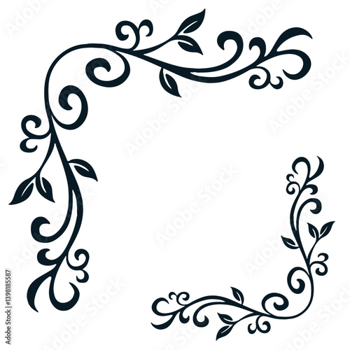 vector floral frame