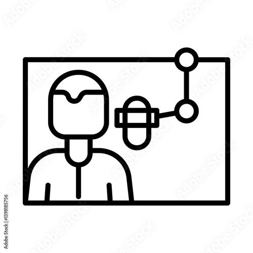 Radio Host Icon Design